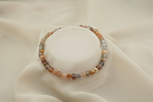 Sunstone kubus armband