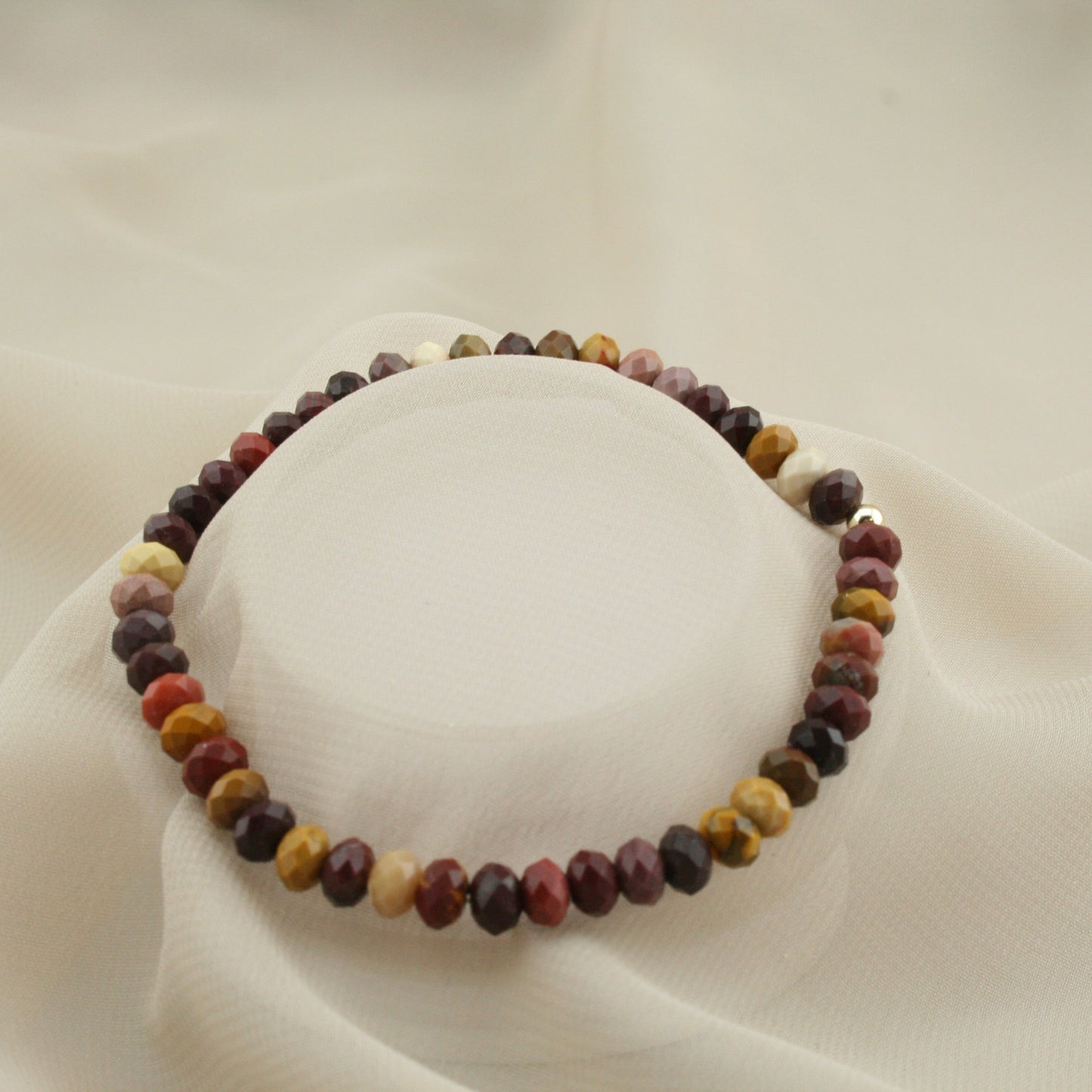 Mookaïte rondelle armband