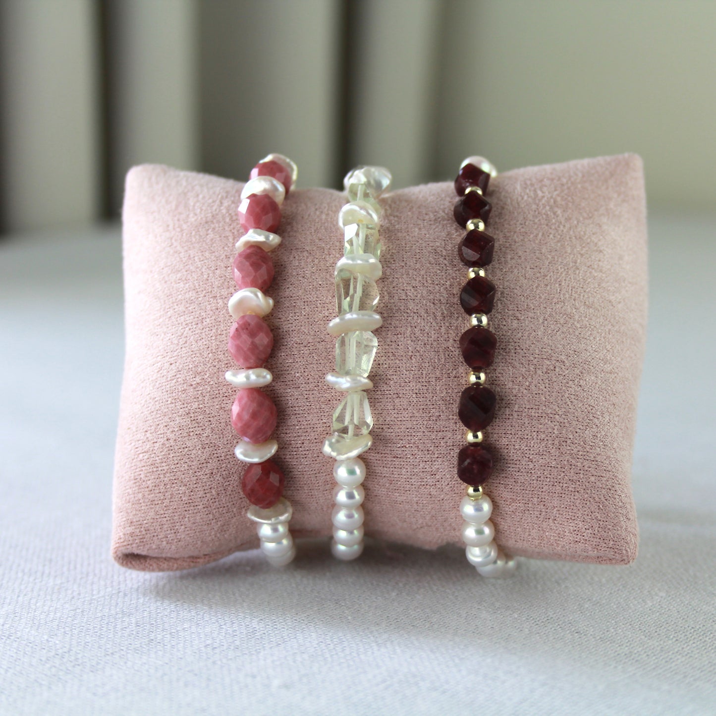 Groene amethist armband