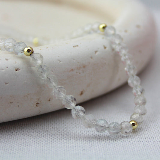 Heldere topaas collier