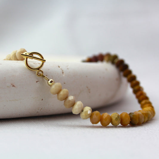 Mookaïte ombre ketting