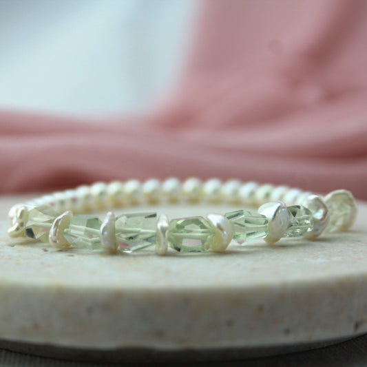 Groene amethist armband