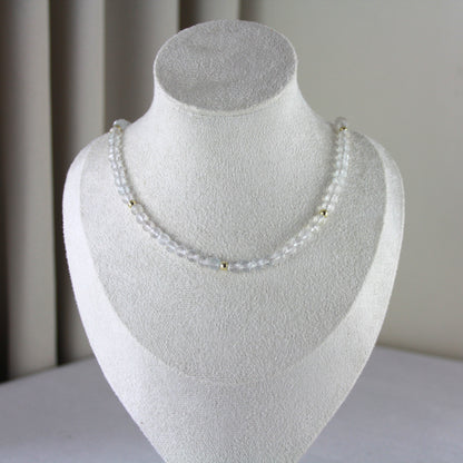 Heldere topaas collier