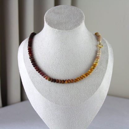 Mookaïte ombre ketting