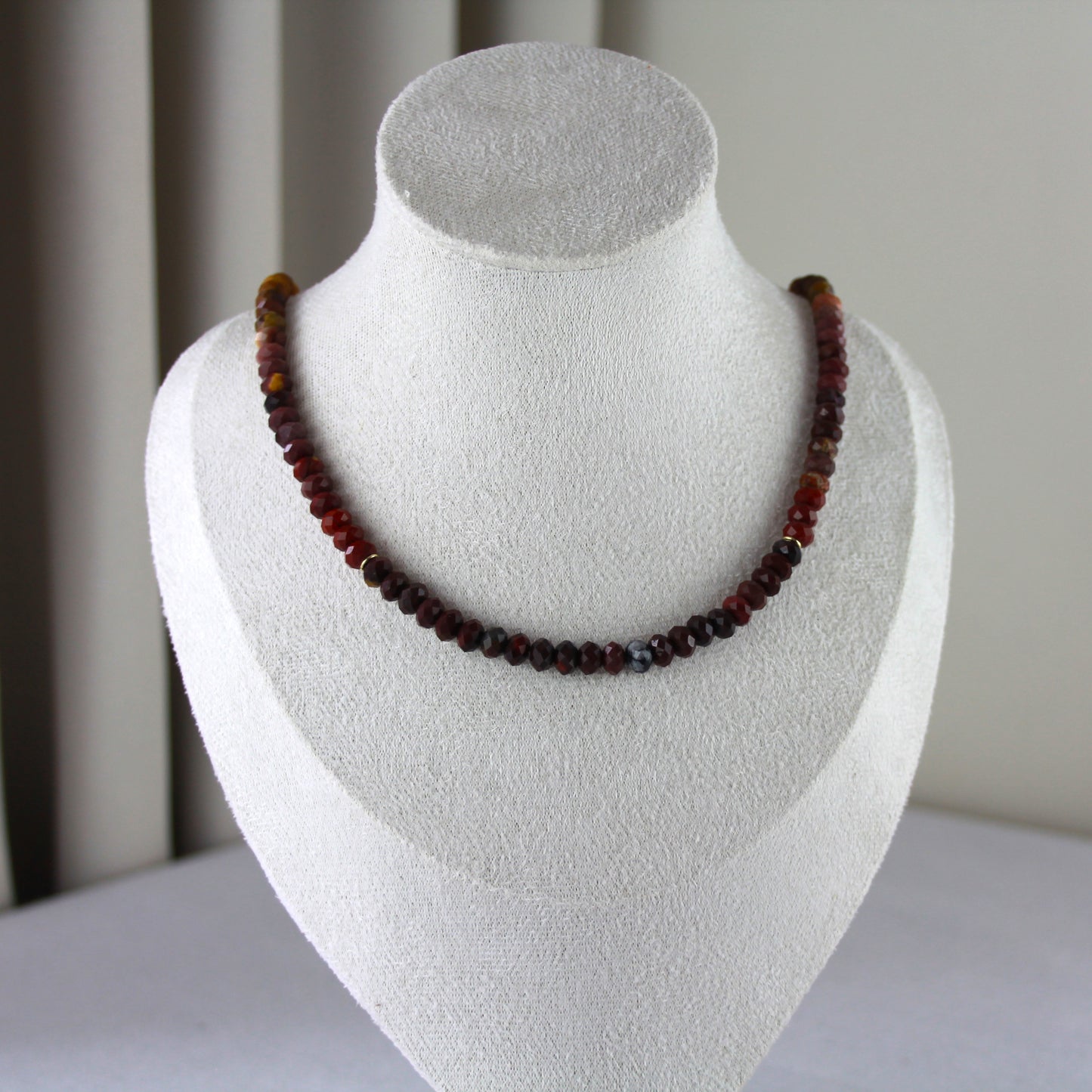 Mookaïte ombre ketting