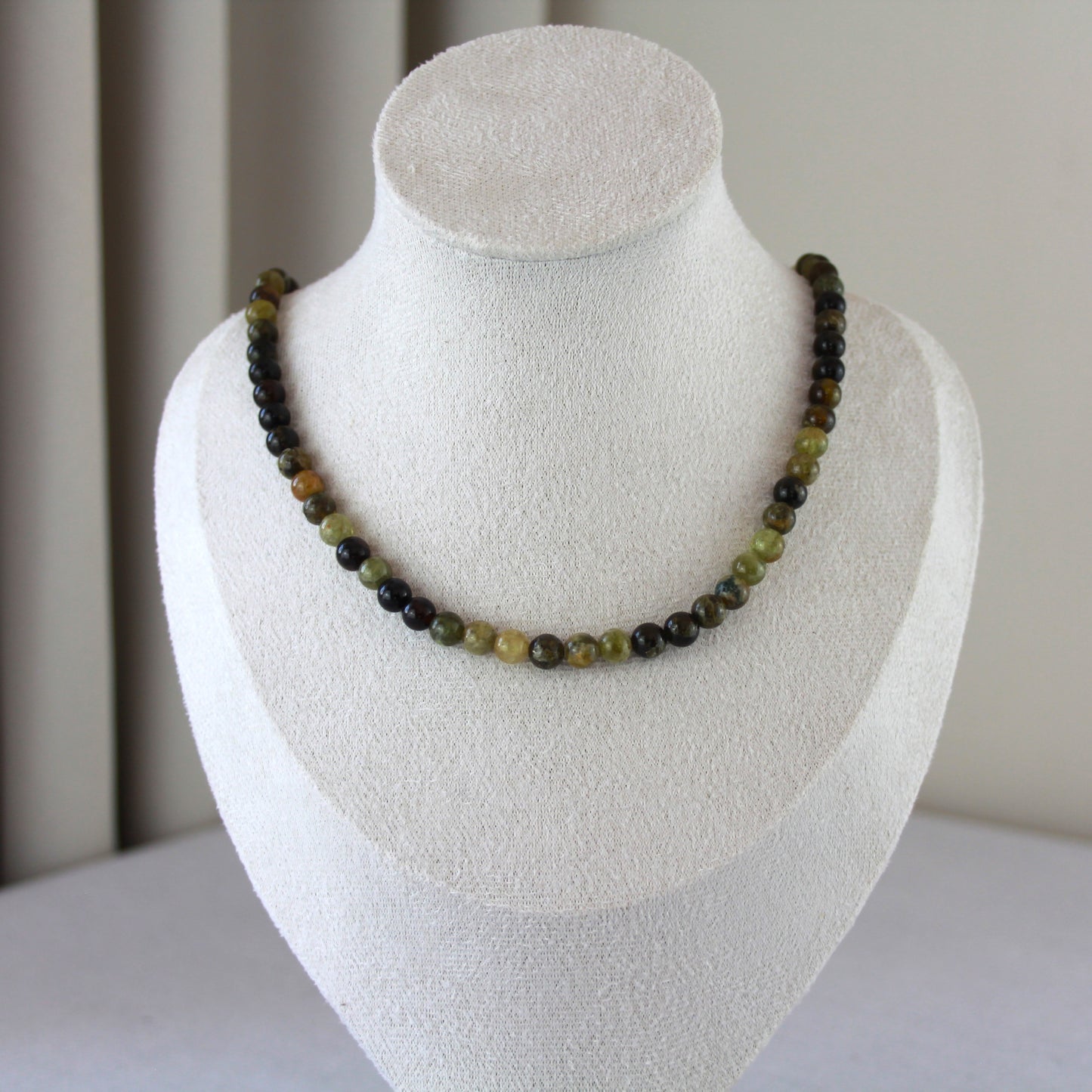 Groen agaat ketting