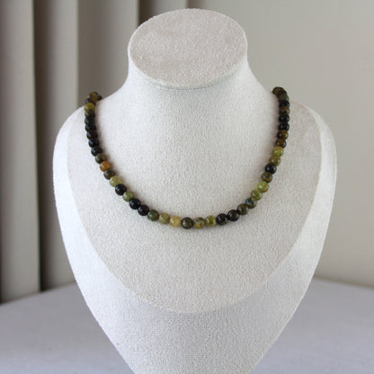Groen agaat ketting