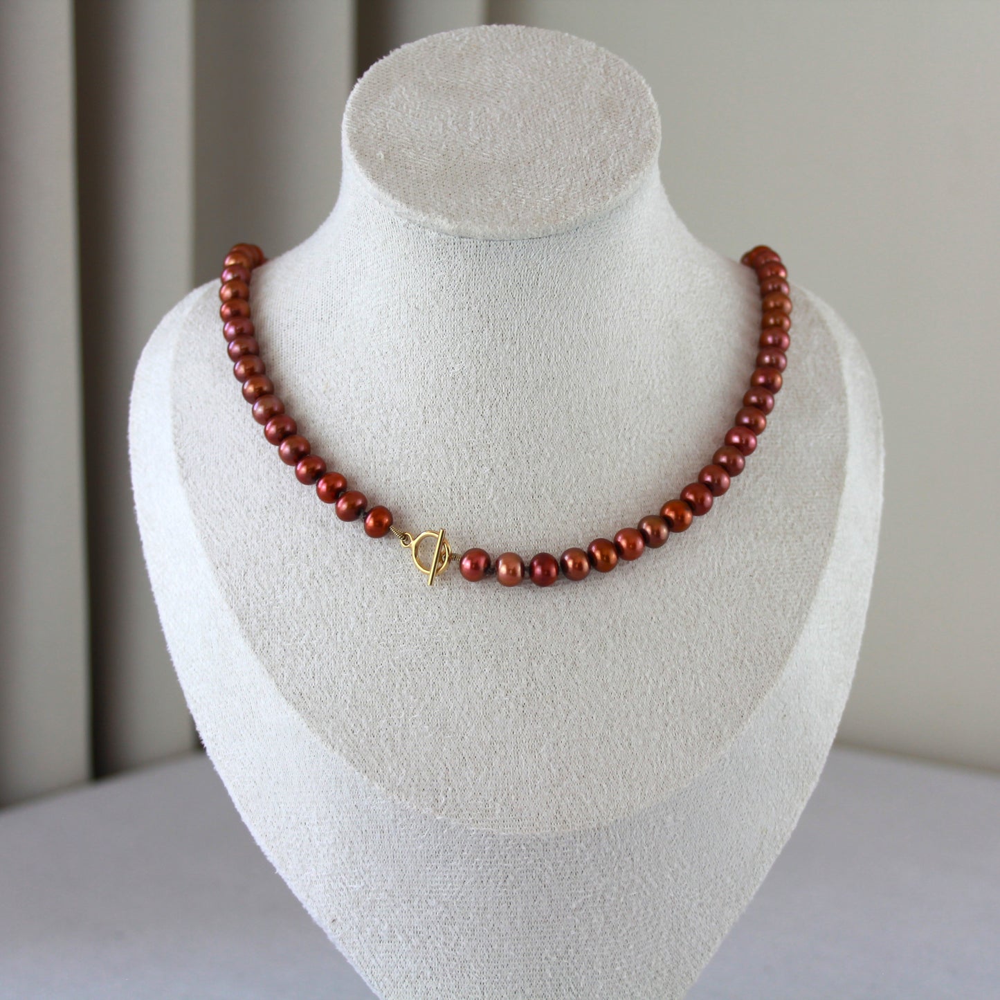 Bruine parelketting