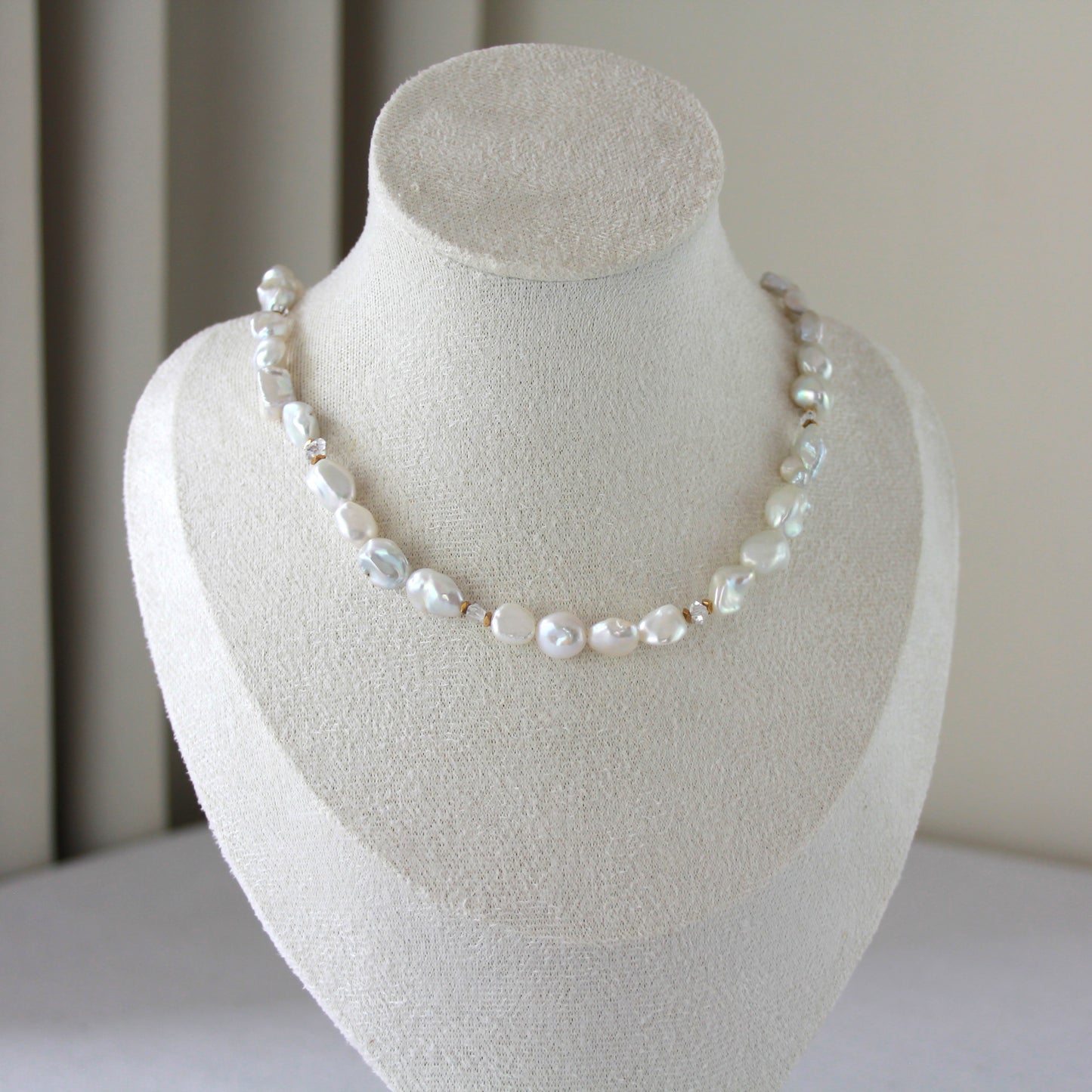 Herkimer diamant parelketting