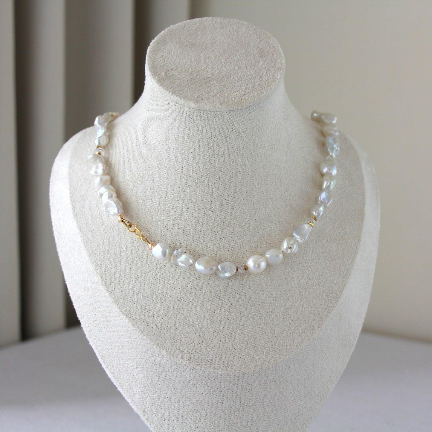 Herkimer diamant parelketting