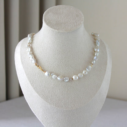 Herkimer diamant parelketting