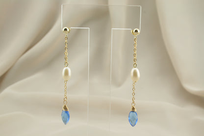 London blue pearl drop