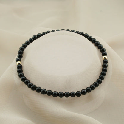 Zwarte toermalijn armband