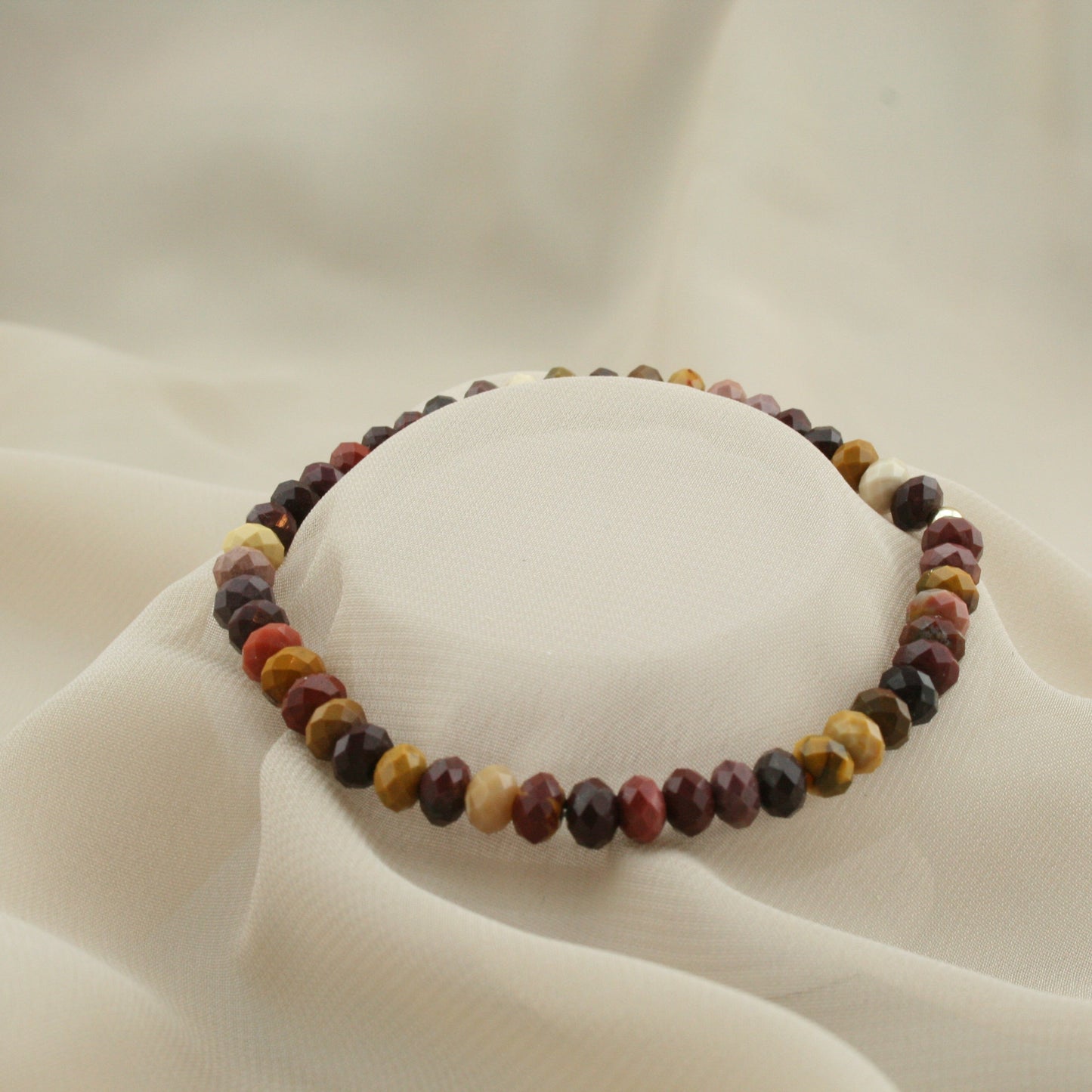 Mookaïte rondelle armband