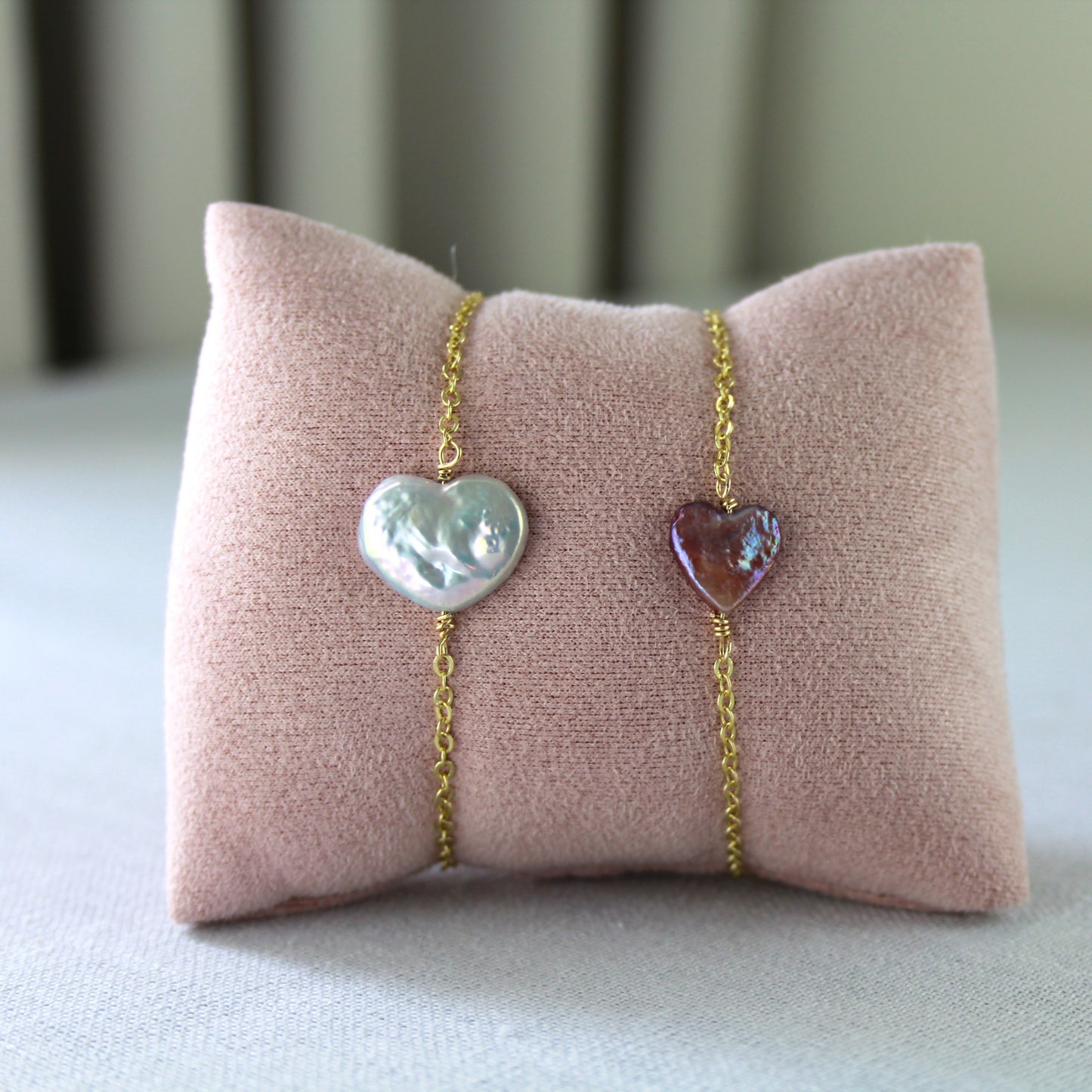 Paarse parel schakelketting