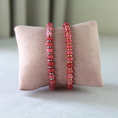 Aardbeienkwarts armband