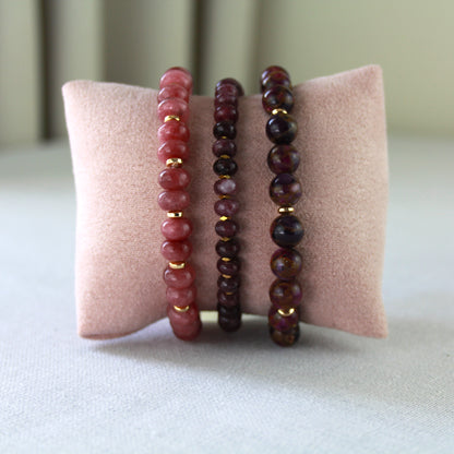 Paars jade armband