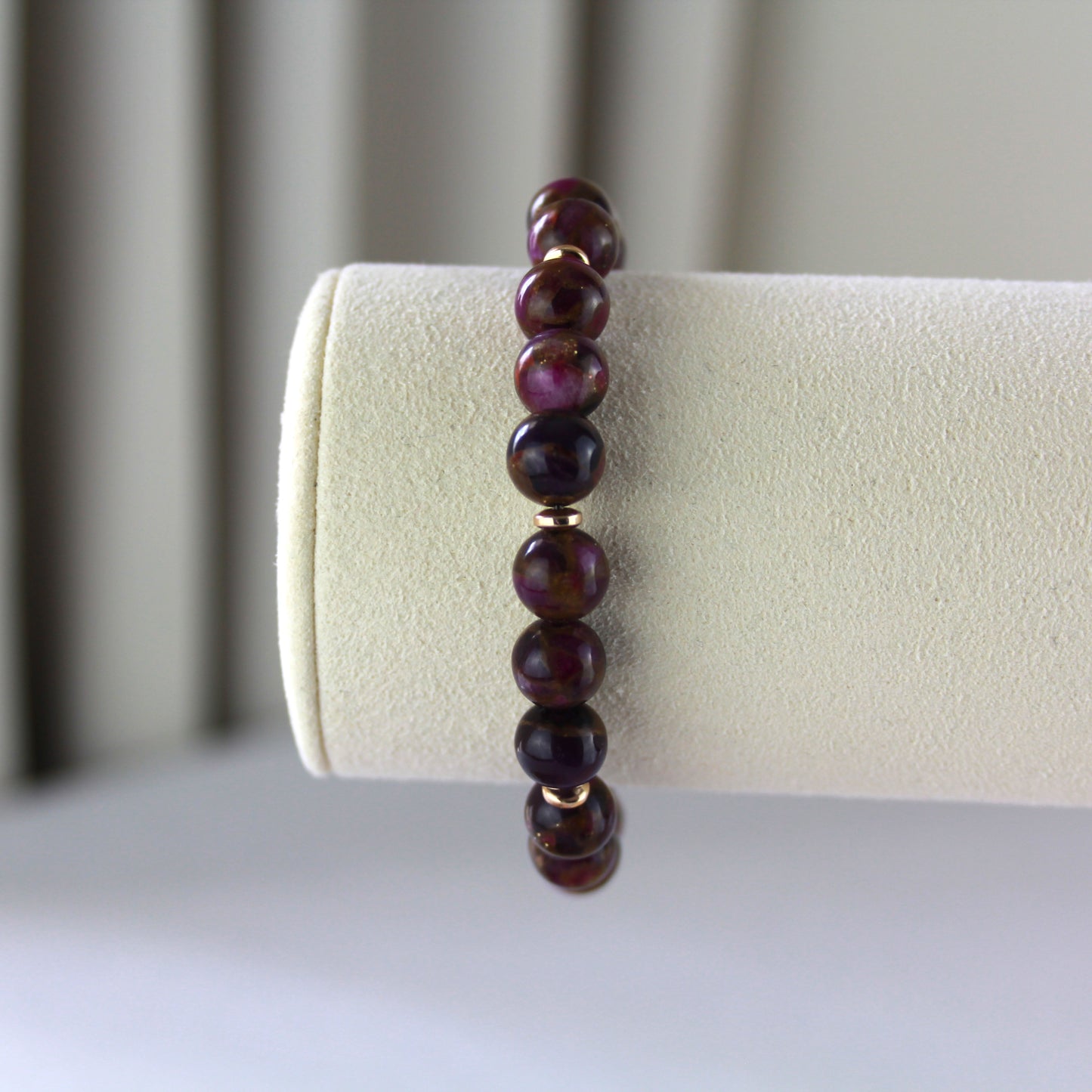 Paars jade armband