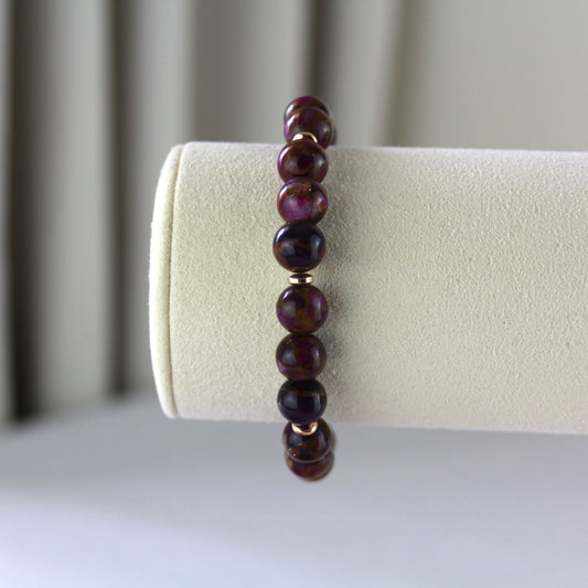 Paars jade armband