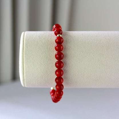Bloedkoraal armband