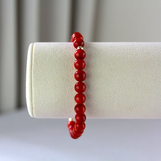 Bloedkoraal armband