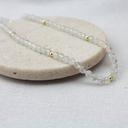 Heldere topaas collier