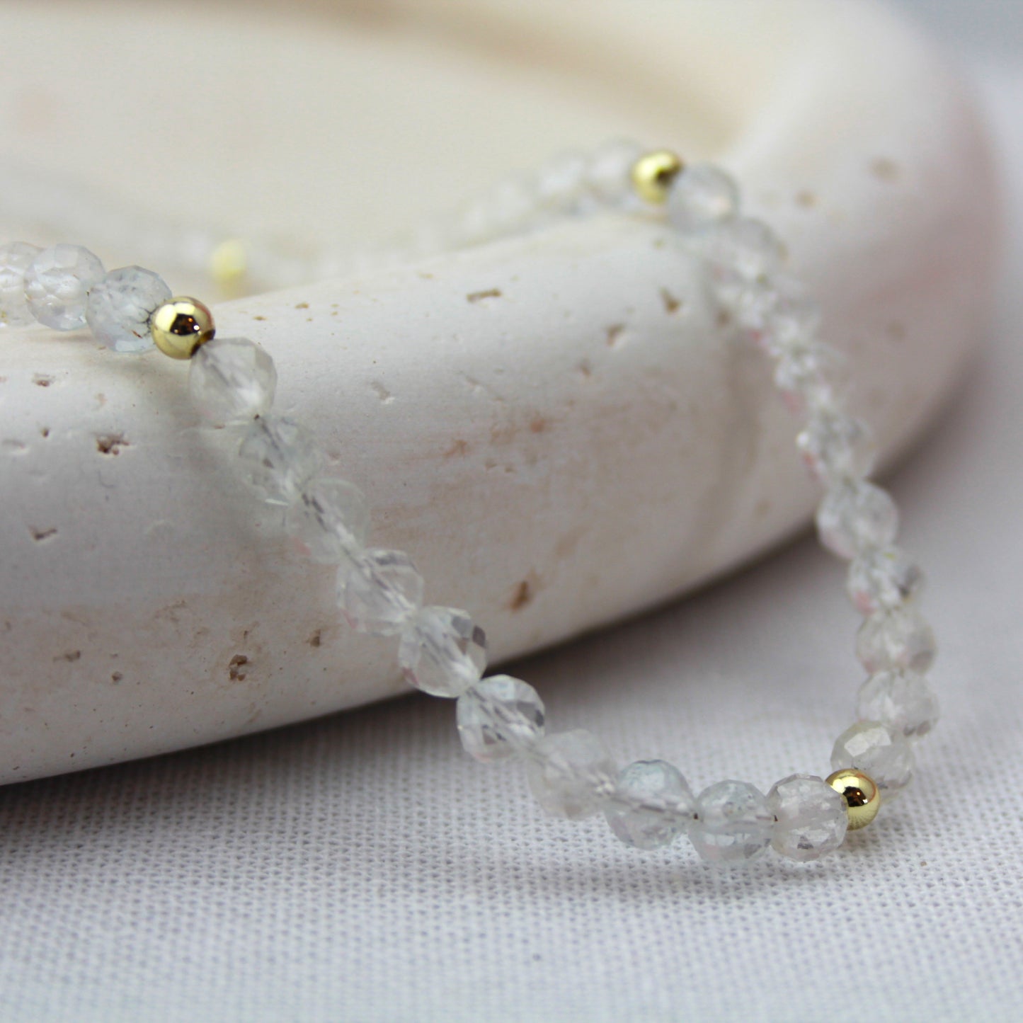 Heldere topaas collier