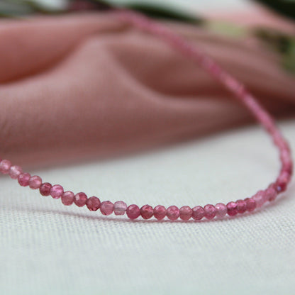 Roze toermalijn ketting