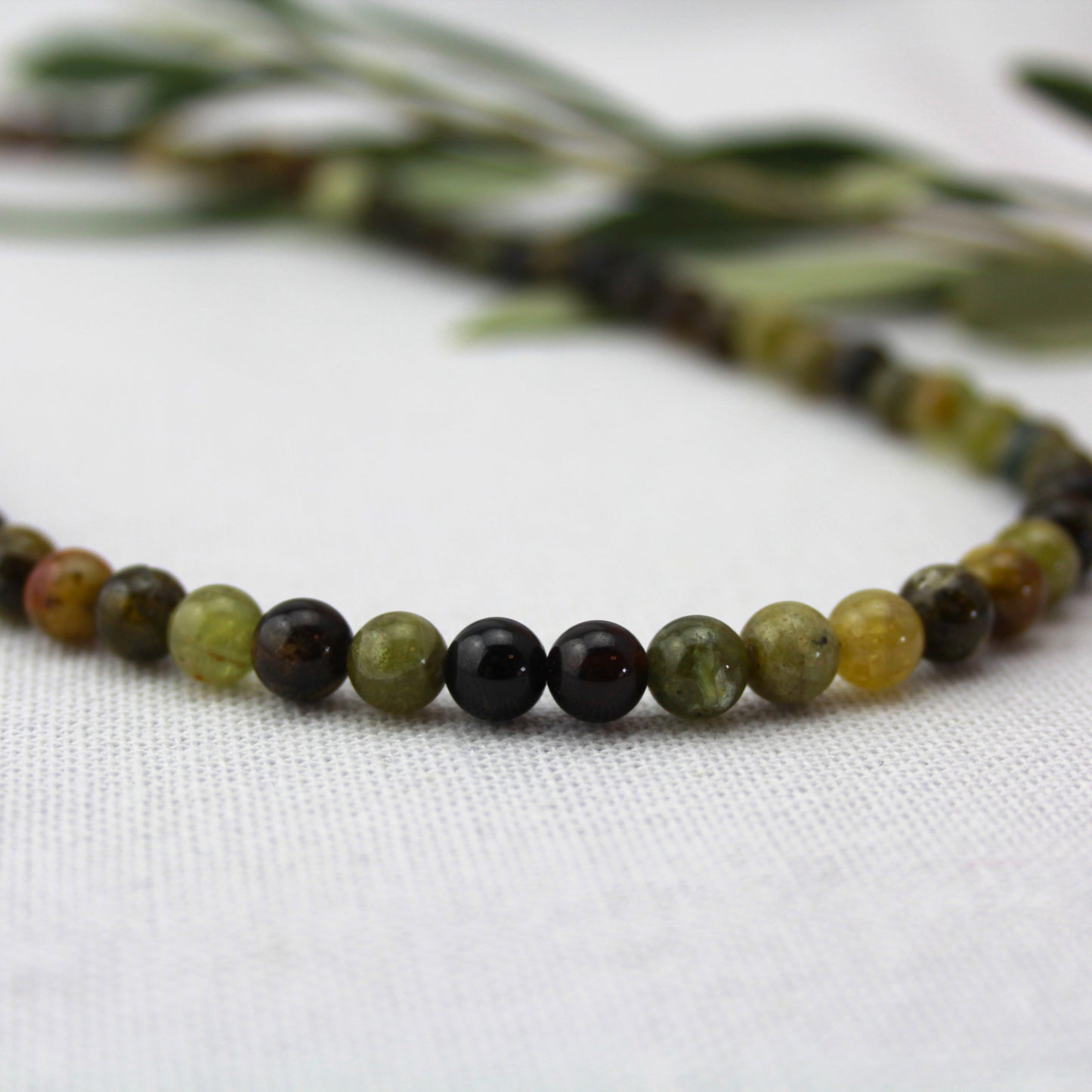 Groen agaat ketting