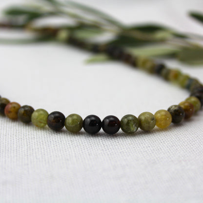 Groen agaat ketting