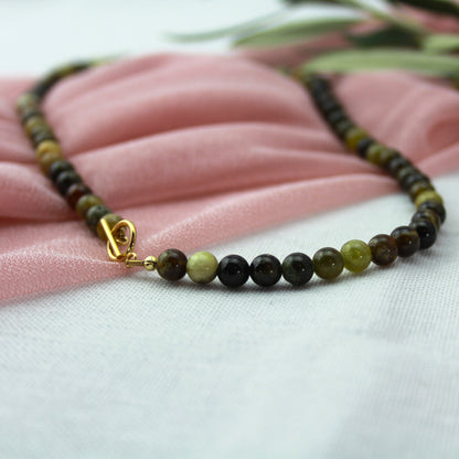 Groen agaat ketting