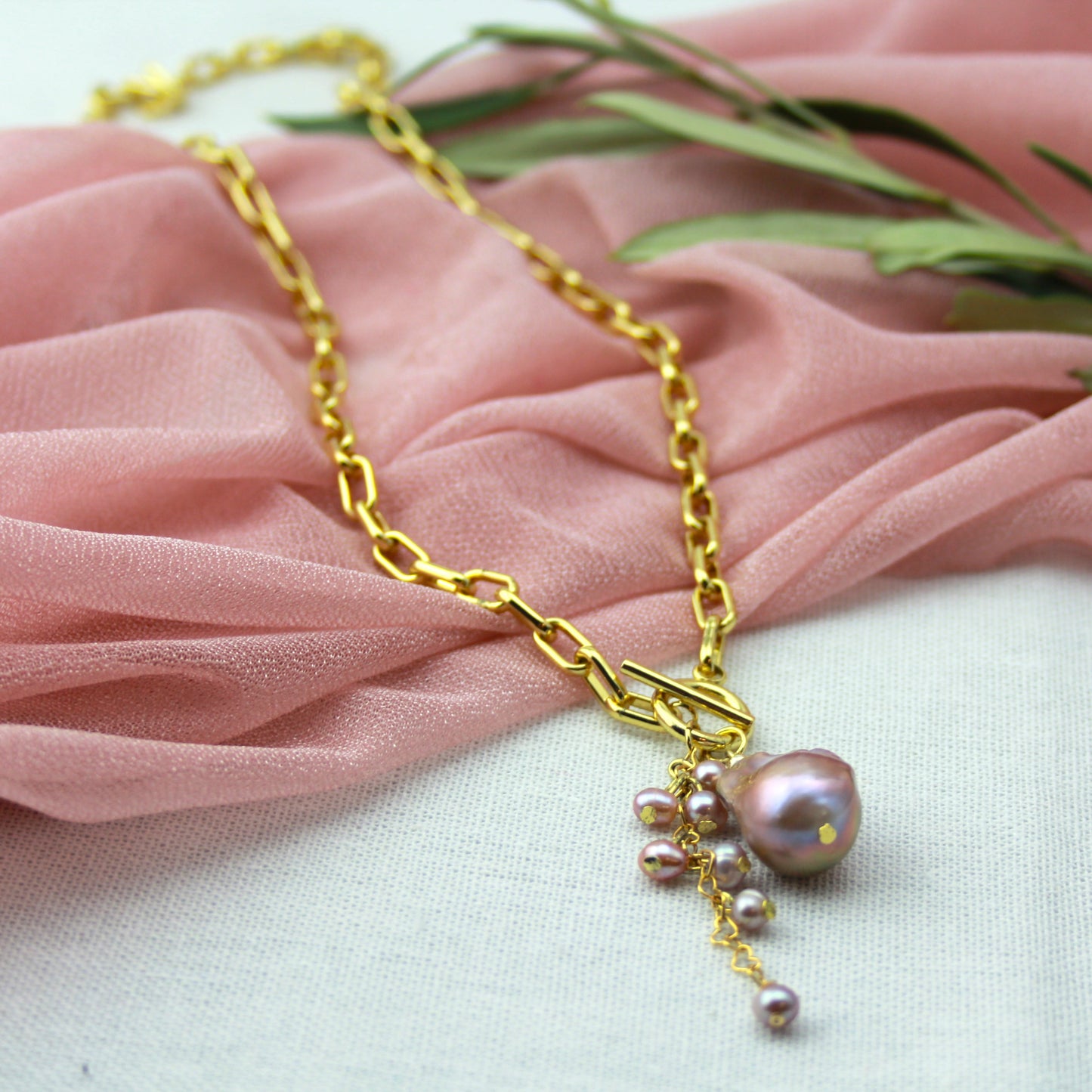 Schakelketting met parelhanger