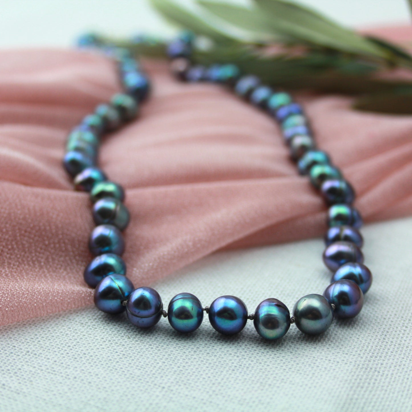 Parelketting pauwenkleur