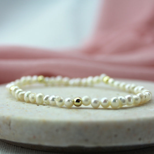 Kleine parel armband