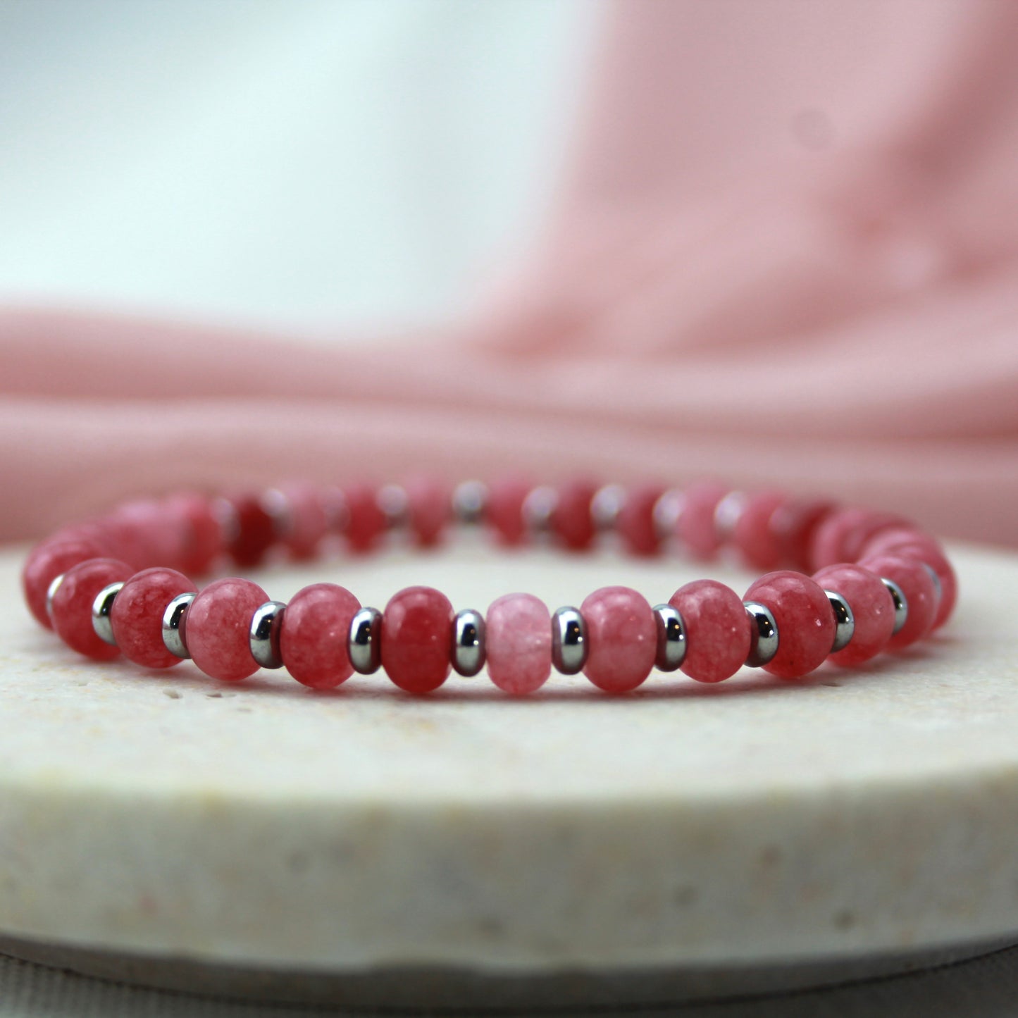 Aardbeienkwarts armband