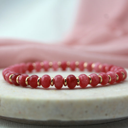 Aardbeienkwarts armband