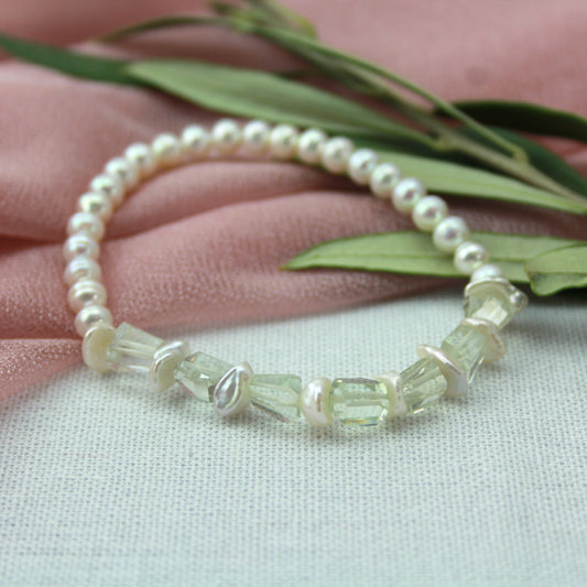 Groene amethist armband