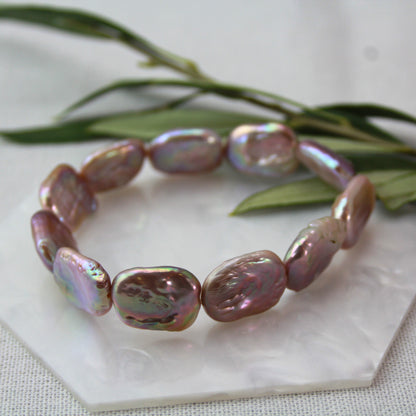 Natuurlijke zoetwaterparel armband